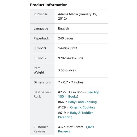 Paperback Book: 201 Organic Baby Purées by Tamika L. Gardner - Picture 8 of 11